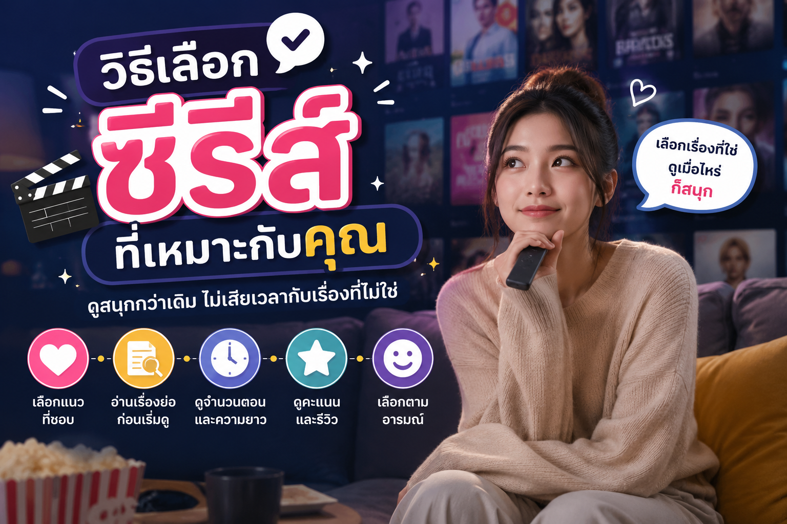วิธีเลือกซีรีส์ที่เหมาะกับคุณ ดูสนุกกว่าเดิม ไม่เสียเวลากับเรื่องที่ไม่ใช่